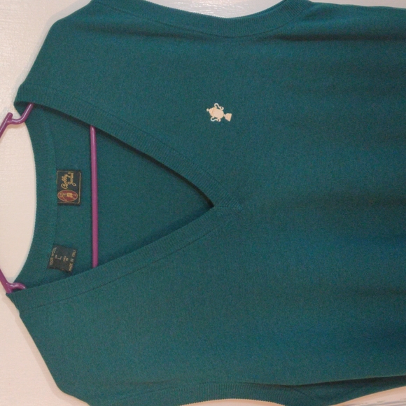 Bobby Jones | 100% Wool Made in Italy Green Sweater Vest, L - Picture 2 of 6